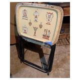 Vintage set of tv trays