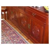 Rosewood hand carved buffet from Hong Kong