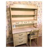 Vintage Bali Hai desk w chair