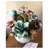 Capodimonte flower basket
