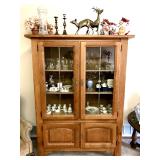 Oak china / bookcase