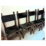 Vintage Leather back/seat chairs