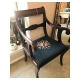 Needpoint seated chair