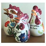 Ceramic chicken pitchers from Spain