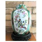 German Ming style vase on stand