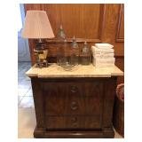 Drexel marble top chest