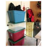 Storage tubs, etc.