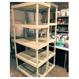 Some of the available plastic shelves