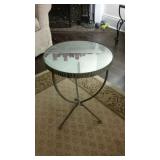 Mirrored End Table