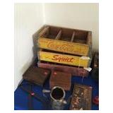 Antique Wood Pop Crates