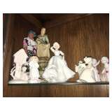 VINTAGE GERMAN BISQUE WHITE PORCELAIN ART FIGURINES