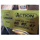 Vintage Liquor metal sign