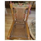 Childs Vintage Caned Chair
