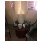 Lamp $85, table $160