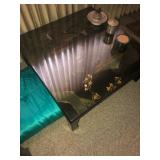 Set of 2 pearl inlay dinner table or coffee table 