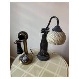 Phone $40, lamp $25