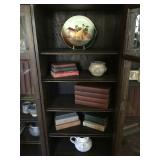 Antique Leaded Glass Mission Book Case