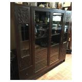 Antique Glass Front Arts & Crafts Book Case