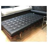 Barcelona Leather Coach Designed by Ludwig Mies Van Der Rohe, produced by Knoll.