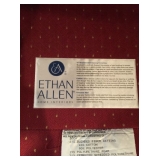 Pair of Swivel/Rocker Arm Chairs by ETHAN ALLEN w/ Ottomans