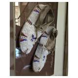 Authentic Native American Beaded Moccasins.
