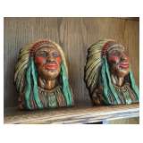 Oakland Statuary pair of Indians