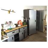 Gladiator professional grade workbench and cabinets