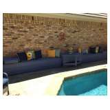 Outdoor decorative pillows and accessories..