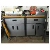 Gladiator professional grade workbench and cabinets