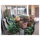 plants & baskets only NOT PATIO SET