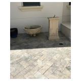 oversize column/planters - 2