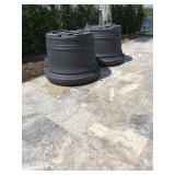 Large heavy plastic planters