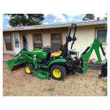 LIVE AUCTION in Show Low! REAL ESTATE & 2014 John Deere Tractor, Tools, Trailer, Collectibles, Etc.
