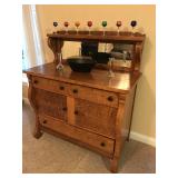 1 DAY ONLY SINCERELY YOURS ESTATE SALE-NICE: LEATHER FURNITURE, OAK SERVER, PATIO SET, RUGS, FUTON,