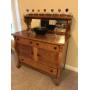 1 DAY ONLY SINCERELY YOURS ESTATE SALE-NICE: LEATHER FURNITURE, OAK SERVER, PATIO SET, RUGS, FUTON,