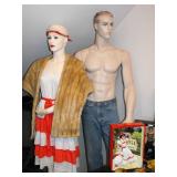 two great mannequins with stands