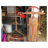 early mower and sled