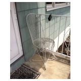 White wire chair