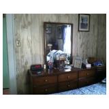 Large dresser with mirror.
