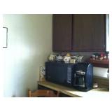 Small kitchen appliances. The contents of the cabinets will also be for sale.