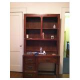 Desk with bookshelves