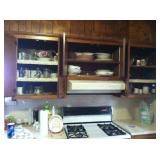 Contents of kitchen cabinets