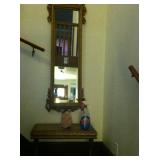 Pier mirror with little table