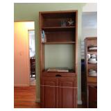 Handmade TV cabinet can easily be repurposed for storage and display.