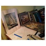 Lots of artwork throughout the house