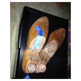 Vintage shoe lasts and a 40-CD changer.