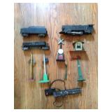 Vintage train set pieces -- Lionel, American Flyer