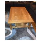 Mission style coffee table.