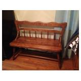 Bench goes with kitchenette in the basement.