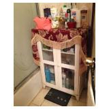 Glass-front bathroom cabinet